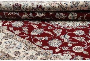Tappeto Nain 6la Medaglione Floreale Rosso Avorio 135x217 Cm