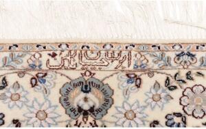Tappeto Nain 6la Medaglione Floreale Rosso Scuro Avorio 118x168 Cm