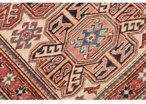 Tappeto Kazak Fine Stilizzato Avorio Rosso Ruggine Corsia 78x286 Cm