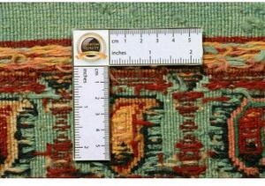 Tappeto Nimbaft Geometrico Verde Salvia Rosso Mattone 210x274 Cm