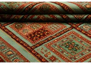 Tappeto Nimbaft Geometrico Verde Salvia Rosso Mattone 210x274 Cm