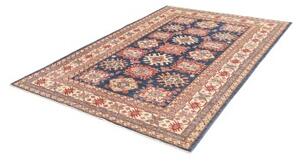 Tappeto Kazak Fine Geometrico Blu Avorio 172x247 Cm