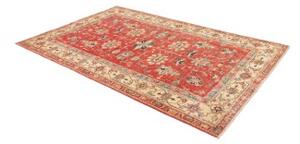 Tappeto Kazak Fine Stilizzato Rosso Mattone Avorio 168x245 Cm