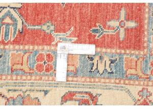 Tappeto Kazak Fine Stilizzato Rosso Mattone Avorio 168x245 Cm