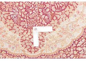 Tappeto Ghom Seta Floreale Borgogna Beige 83x123 Cm