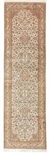 Tappeto Kashmir Medaglione Floreale Avorio Rosso Ruggine Corsia 78x272 Cm