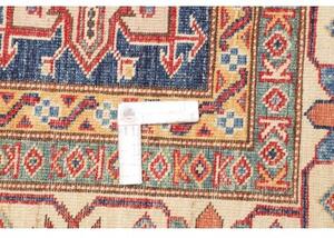 Tappeto Kazak Fine Geometrico Blu Avorio 172x247 Cm