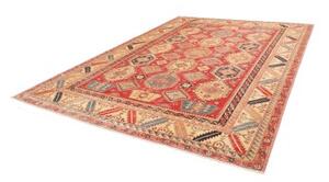 Tappeto Kazak Fine Geometrico Rosso Beige 267x362 Cm