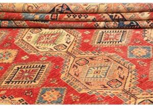 Tappeto Kazak Fine Geometrico Rosso Beige 267x362 Cm