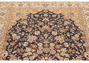 Tappeto Kashmir Floreale Blu Scuro Beige 121x190 Cm