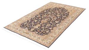 Tappeto Kashmir Floreale Blu Scuro Beige 121x190 Cm