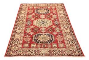 Tappeto Kazak Fine Stilizzato Rosso Beige 119x182 Cm