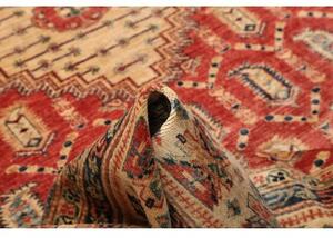 Tappeto Kazak Fine Stilizzato Rosso Mattone Blu 204x308 Cm