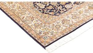 Tappeto Kashmir Floreale Blu Scuro Beige 121x190 Cm