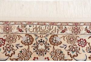 Tappeto Nain 6la Medaglione Floreale Azzurro Avorio 160x222 Cm