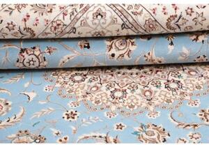 Tappeto Nain 6la Medaglione Floreale Azzurro Avorio 160x222 Cm