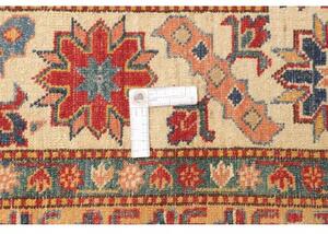 Tappeto Kazak Fine Stilizzato Rosso Avorio 214x311 Cm