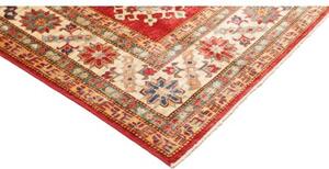 Tappeto Kazak Fine Stilizzato Rosso Avorio 214x311 Cm