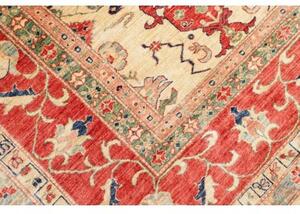 Tappeto Kazak Fine Stilizzato Avorio Rosso 308x375 Cm
