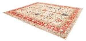 Tappeto Kazak Fine Stilizzato Avorio Rosso 308x375 Cm