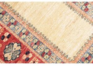 Tappeto Kazak Fine Geometrico Beige Rosso Corsia 74x199 Cm