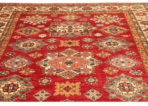 Tappeto Kazak Fine Stilizzato Rosso Avorio 214x311 Cm