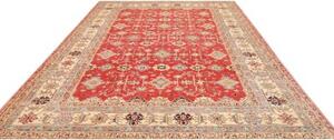 Tappeto Kazak Fine Stilizzato Rosso Avorio 278x354 Cm
