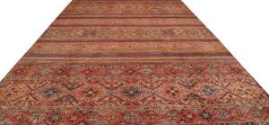 Tappeto Samarkand Geometrico Ruggine Blu Petrolio 302x415 Cm
