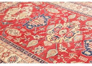Tappeto Kazak Fine Geometrico Rosso Beige 202x290 Cm