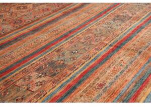 Tappeto Samarkand Geometrico Ruggine Blu Petrolio 302x415 Cm