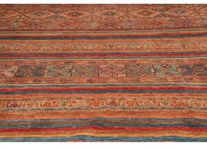 Tappeto Samarkand Geometrico Ruggine Blu Petrolio 302x415 Cm
