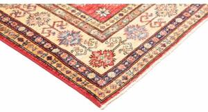 Tappeto Kazak Fine Geometrico Rosso Beige 153x207 Cm