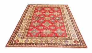 Tappeto Kazak Fine Geometrico Rosso Beige 153x207 Cm