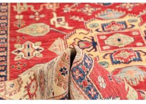 Tappeto Kazak Fine Geometrico Rosso Beige 202x290 Cm