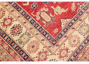 Tappeto Kazak Fine Geometrico Rosso Beige 202x290 Cm