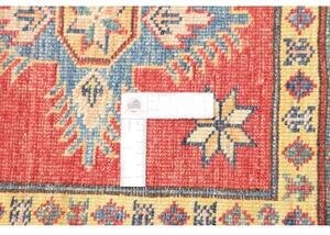 Tappeto Kazak Fine Geometrico Rosso Beige 153x207 Cm