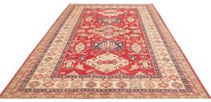 Tappeto Kazak Fine Geometrico Rosso Beige 202x290 Cm