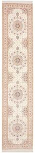 Tappeto Isfahan Medaglione Floreale Avorio Marrone Corsia 87x398 Cm