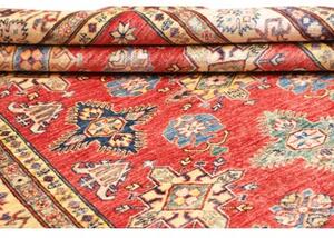 Tappeto Kazak Fine Geometrico Rosso Beige 153x207 Cm
