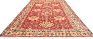 Tappeto Kazak Fine Stilizzato Rosso Beige 274x374 Cm