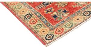 Tappeto Kazak Fine Stilizzato Rosso Blu Scuro Corsia 79x307 Cm