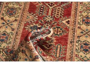 Tappeto Kazak Fine Stilizzato Rosso Beige Corsia 76x232 Cm
