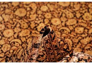 Tappeto Ghom Seta Floreale Nero Beige 130x198 Cm