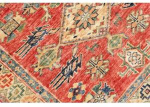 Tappeto Kazak Fine Stilizzato Rosso Blu Scuro Corsia 79x307 Cm