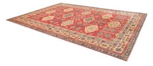 Tappeto Kazak Fine Stilizzato Rosso Beige 274x374 Cm