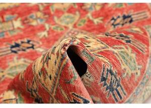 Tappeto Kazak Fine Stilizzato Rosso Blu Scuro Corsia 79x307 Cm
