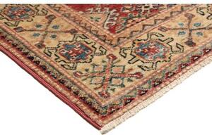 Tappeto Kazak Fine Stilizzato Rosso Beige Corsia 76x232 Cm