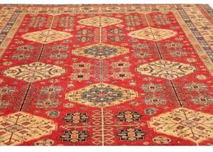 Tappeto Kazak Fine Stilizzato Rosso Beige 274x374 Cm
