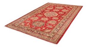 Tappeto Kazak Fine Geometrico Rosso Blu 187x265 Cm
