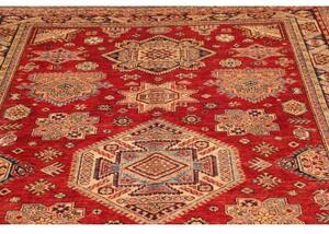 Tappeto Kazak Fine Geometrico Rosso Blu 187x265 Cm